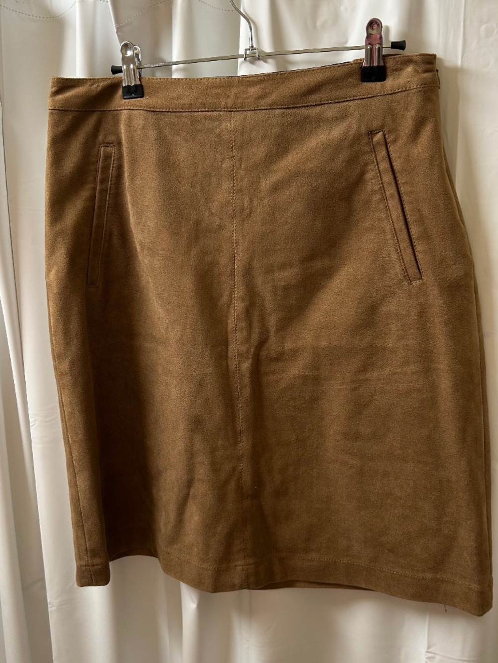 BCBGMAXAZRIA Suede Brown Skirt